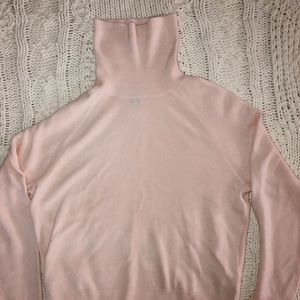 baby pink turtleneck